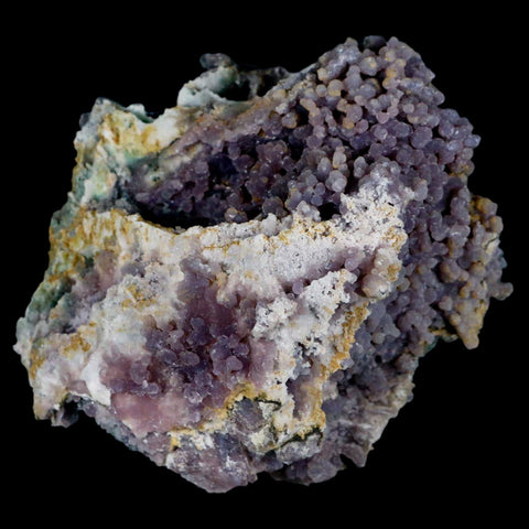 3.7" Purple Grape Agate Botryoidal Crystal Druzy Cluster Mineral Sulawesi Island - Fossil Age Minerals
