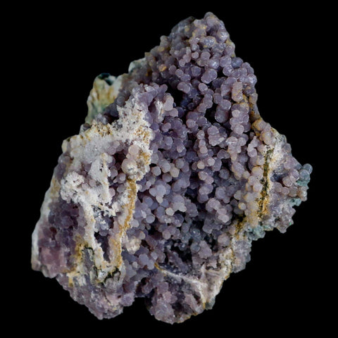 3.7" Purple Grape Agate Botryoidal Crystal Druzy Cluster Mineral Sulawesi Island - Fossil Age Minerals
