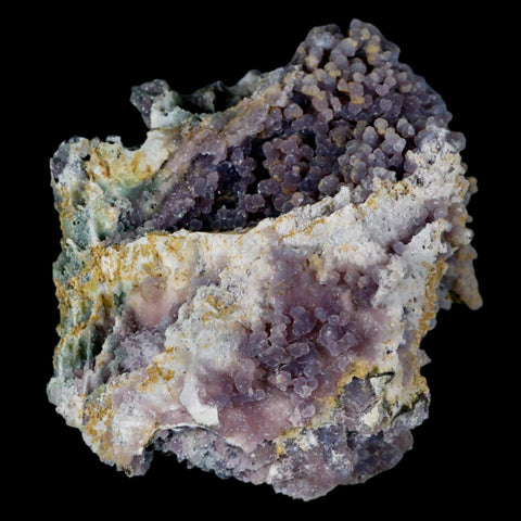 3.7" Purple Grape Agate Botryoidal Crystal Druzy Cluster Mineral Sulawesi Island - Fossil Age Minerals
