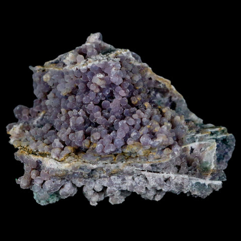 3.7" Purple Grape Agate Botryoidal Crystal Druzy Cluster Mineral Sulawesi Island - Fossil Age Minerals