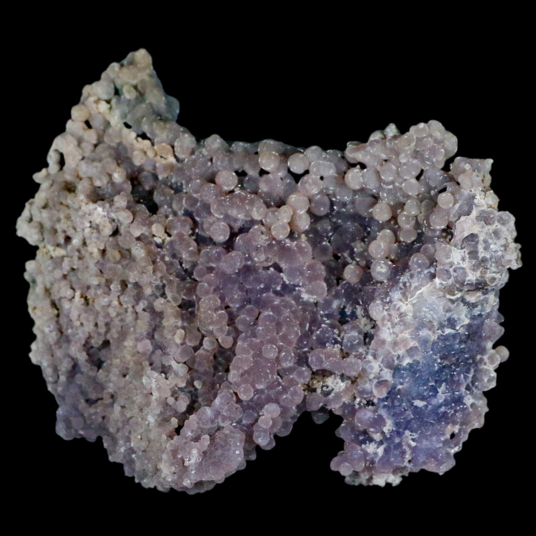 3.7" Purple Grape Agate Botryoidal Crystal Druzy Cluster Mineral Sulawesi Island - Fossil Age Minerals