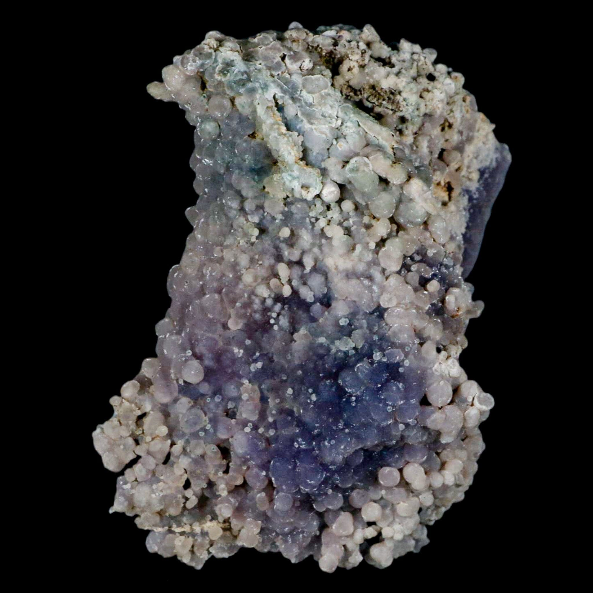 3.7" Purple Grape Agate Botryoidal Crystal Druzy Cluster Mineral Sulawesi Island - Fossil Age Minerals