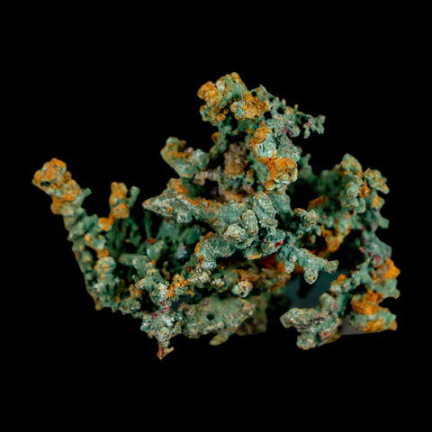 1.1" Rough Native Copper And Crystal Quartz Matrix Mineral Specimen Morocco - Fossil Age Minerals