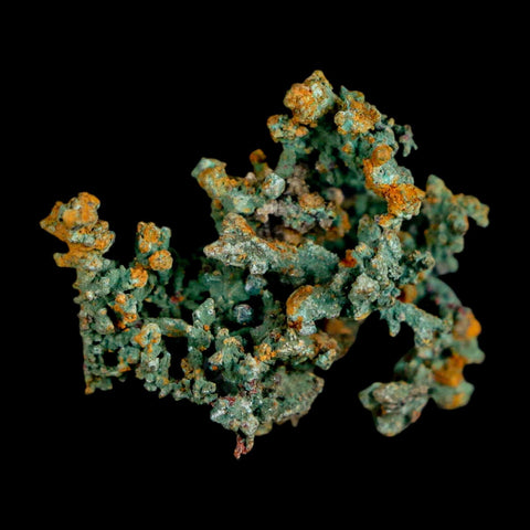 1.1" Rough Native Copper And Crystal Quartz Matrix Mineral Specimen Morocco - Fossil Age Minerals