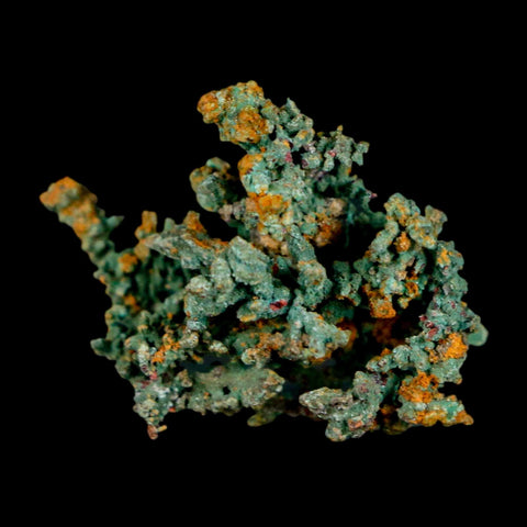1.1" Rough Native Copper And Crystal Quartz Matrix Mineral Specimen Morocco - Fossil Age Minerals