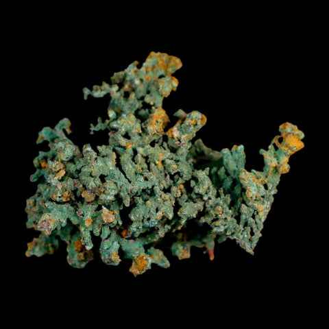 1.1" Rough Native Copper And Crystal Quartz Matrix Mineral Specimen Morocco - Fossil Age Minerals