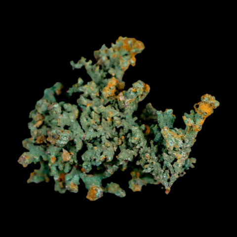 1.1" Rough Native Copper And Crystal Quartz Matrix Mineral Specimen Morocco - Fossil Age Minerals
