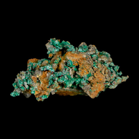 1.6" Rough Native Copper And Crystal Quartz Matrix Mineral Specimen Morocco