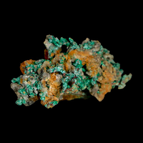 1.6" Rough Native Copper And Crystal Quartz Matrix Mineral Specimen Morocco - Fossil Age Minerals