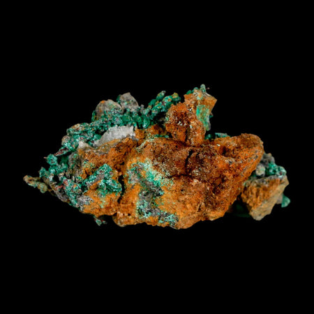 1.6" Rough Native Copper And Crystal Quartz Matrix Mineral Specimen Morocco