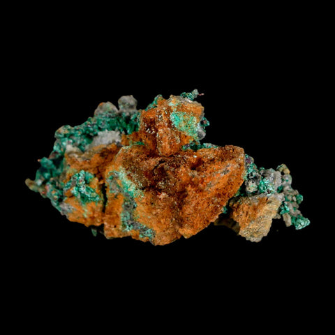 1.6" Rough Native Copper And Crystal Quartz Matrix Mineral Specimen Morocco - Fossil Age Minerals
