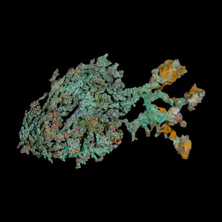 1.7" Rough Native Copper And Crystal Quartz Matrix Mineral Specimen Morocco