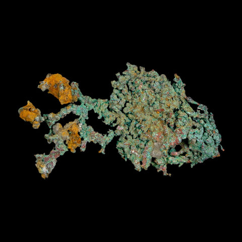 1.7" Rough Native Copper And Crystal Quartz Matrix Mineral Specimen Morocco - Fossil Age Minerals