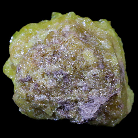 1.6" Rough Bright Yellow Sulfur Crystal Cluster On Matrix El Desierto Mine Bolivia - Fossil Age Minerals