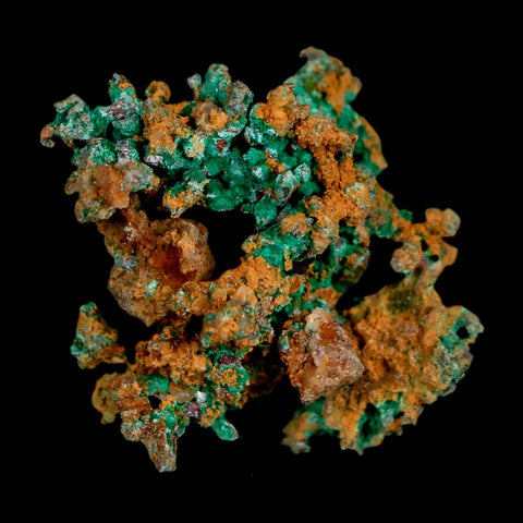 1" Rough Native Copper And Crystal Quartz Matrix Mineral Specimen Morocco - Fossil Age Minerals