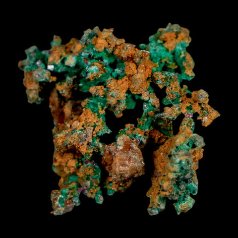 1" Rough Native Copper And Crystal Quartz Matrix Mineral Specimen Morocco - Fossil Age Minerals