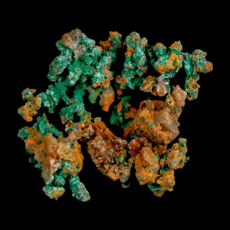 1" Rough Native Copper And Crystal Quartz Matrix Mineral Specimen Morocco