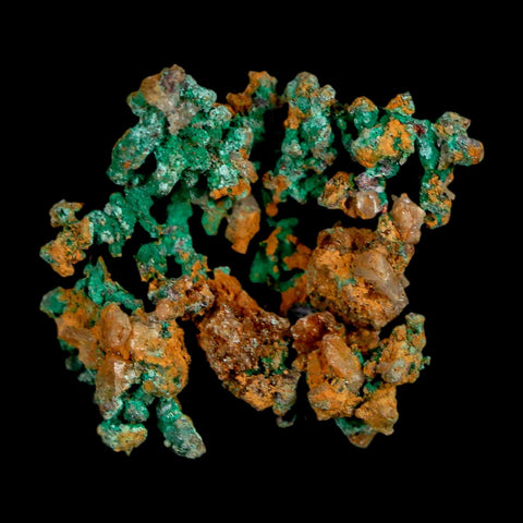 1" Rough Native Copper And Crystal Quartz Matrix Mineral Specimen Morocco - Fossil Age Minerals