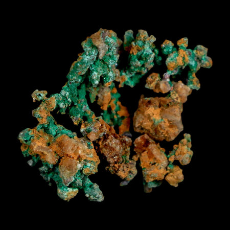 1" Rough Native Copper And Crystal Quartz Matrix Mineral Specimen Morocco