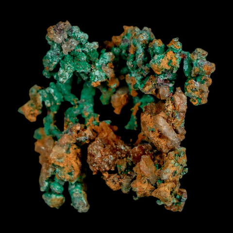 1" Rough Native Copper And Crystal Quartz Matrix Mineral Specimen Morocco - Fossil Age Minerals