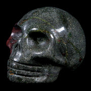 1.5" Polished Carved Skull Natural Dragon Blood Jasper Mineral Stone Western Australia