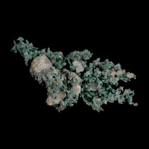 1.4" Rough Native Copper And Crystal Quartz Matrix Mineral Specimen Morocco - Fossil Age Minerals