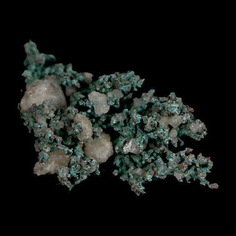 1.4" Rough Native Copper And Crystal Quartz Matrix Mineral Specimen Morocco - Fossil Age Minerals