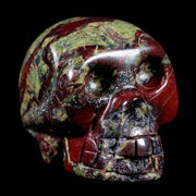 1.4" Polished Carved Skull Natural Dragon Blood Jasper Mineral Stone Western Australia