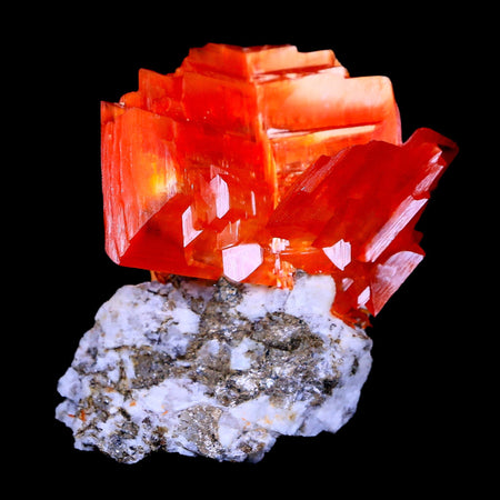 2.1" Stunning Bright Orange Arcanite Crystal Mineral Specimen From Poland