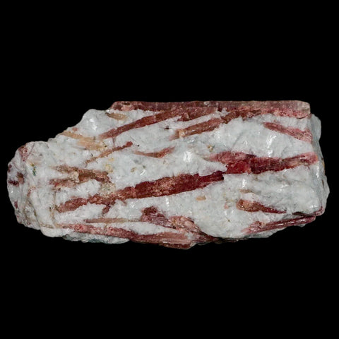 4.7" Natural Rough Pink Tourmaline on Crystal Quartz Mineral Specimen Brazil - Fossil Age Minerals