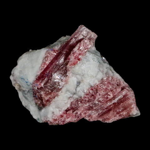 2.2" Natural Rough Pink Tourmaline on Crystal Quartz Mineral Specimen Brazil - Fossil Age Minerals