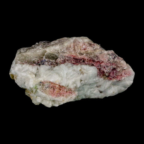 2.7" Natural Rough Pink Tourmaline on Crystal Quartz Mineral Specimen Brazil - Fossil Age Minerals