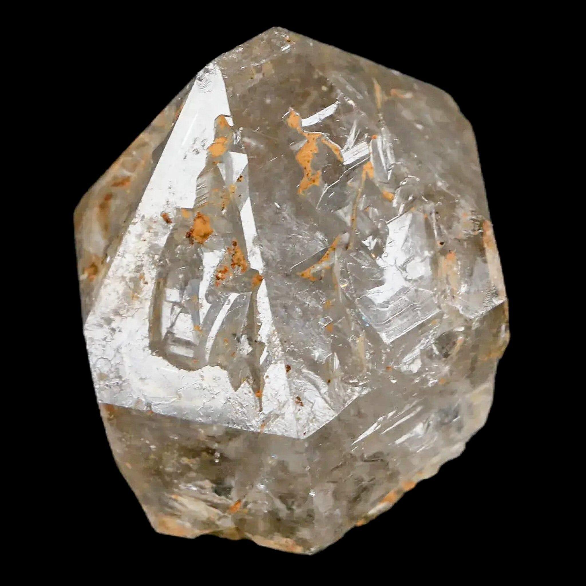 1.7" Natural Clear Skeletal Crystal Quartz Point Fenestra Quartz Imilchil Morocco - Fossil Age Minerals
