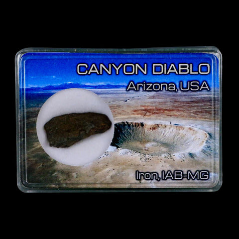 1.1" Canyon Diablo Arizona Meteorite Specimen Iron-Nickel Meteorites 6.18 Grams Display - Fossil Age Minerals