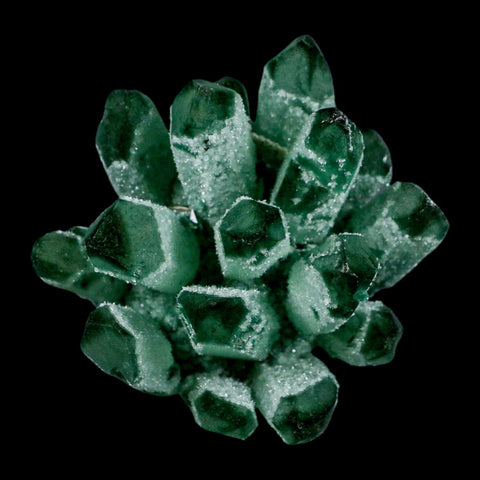 4" Green Phantom Ghost Quartz Crystal, Chlorite Cluster Mineral Specimen - Fossil Age Minerals