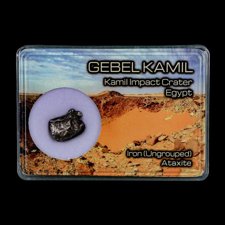 0.6" Gebel Kamil Egypt Meteorite Specimen 5000 Yrs Old Meteorites 4.19 Grams Display