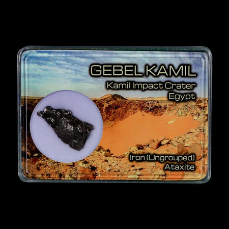 1" Gebel Kamil Egypt Meteorite Specimen 5000 Yrs Old Meteorites 4.87 Grams Display