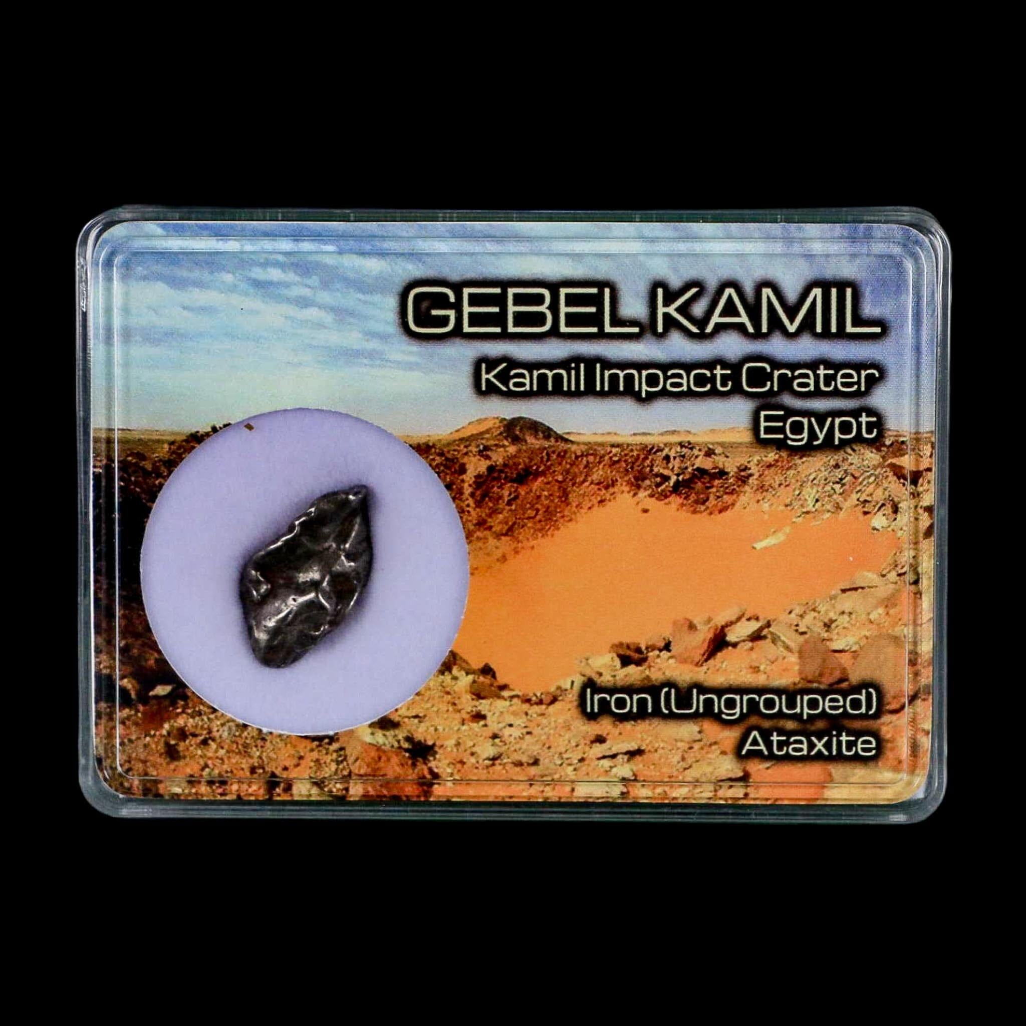 0.8" Gebel Kamil Egypt Meteorite Specimen 5000 Yrs Old Meteorites 4.77 Grams Display - Fossil Age Minerals