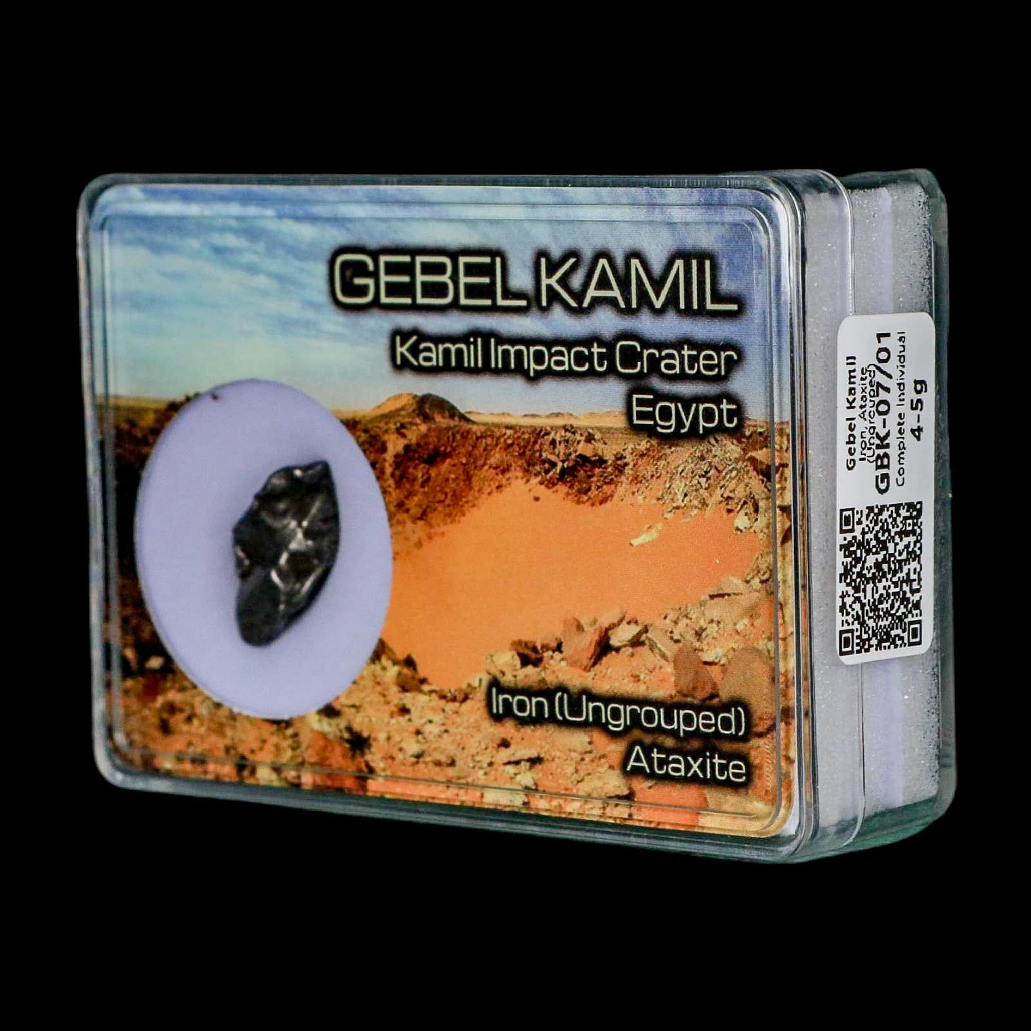 0.8" Gebel Kamil Egypt Meteorite Specimen 5000 Yrs Old Meteorites 4.77 Grams Display - Fossil Age Minerals