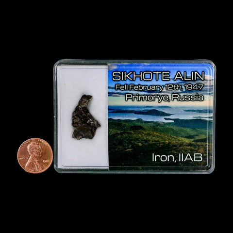 0.9" Sikhote Alin Meteorite Specimen Primorye Russia Meteorites 4.50 Grams Display - Fossil Age Minerals