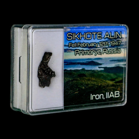 0.9" Sikhote Alin Meteorite Specimen Primorye Russia Meteorites 4.50 Grams Display - Fossil Age Minerals