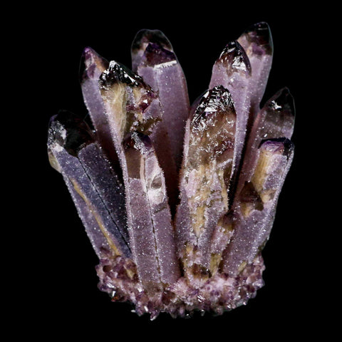 4" Purple Phantom Ghost Quartz Crystal, Chlorite Cluster Mineral Specimen - Fossil Age Minerals