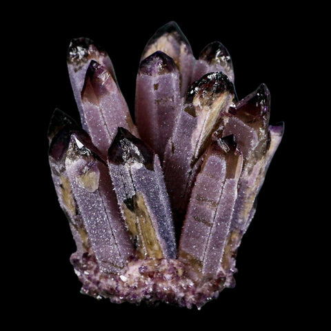 4" Purple Phantom Ghost Quartz Crystal, Chlorite Cluster Mineral Specimen - Fossil Age Minerals
