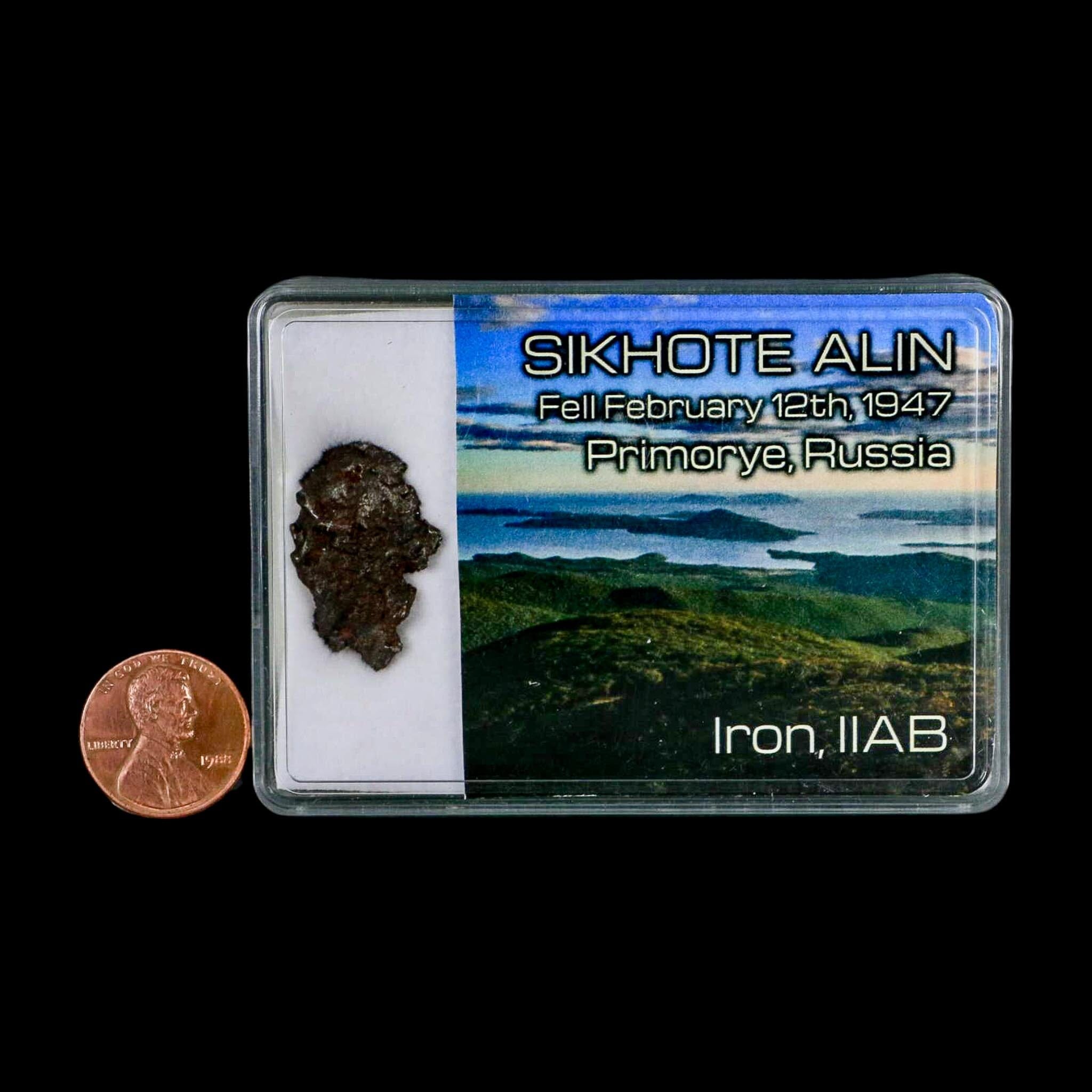 1" Sikhote Alin Meteorite Specimen Primorye Territory Russia Meteorites 4.55 Grams Display - Fossil Age Minerals