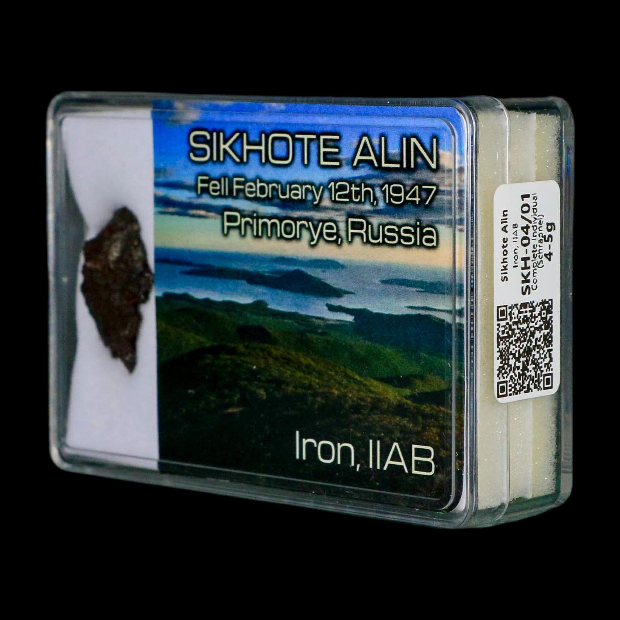 1" Sikhote Alin Meteorite Specimen Primorye Territory Russia Meteorites 4.55 Grams Display - Fossil Age Minerals