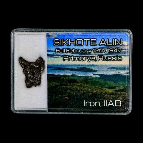 0.8" Sikhote Alin Meteorite Specimen Primorye Russia Meteorites 4.32 Grams Display - Fossil Age Minerals