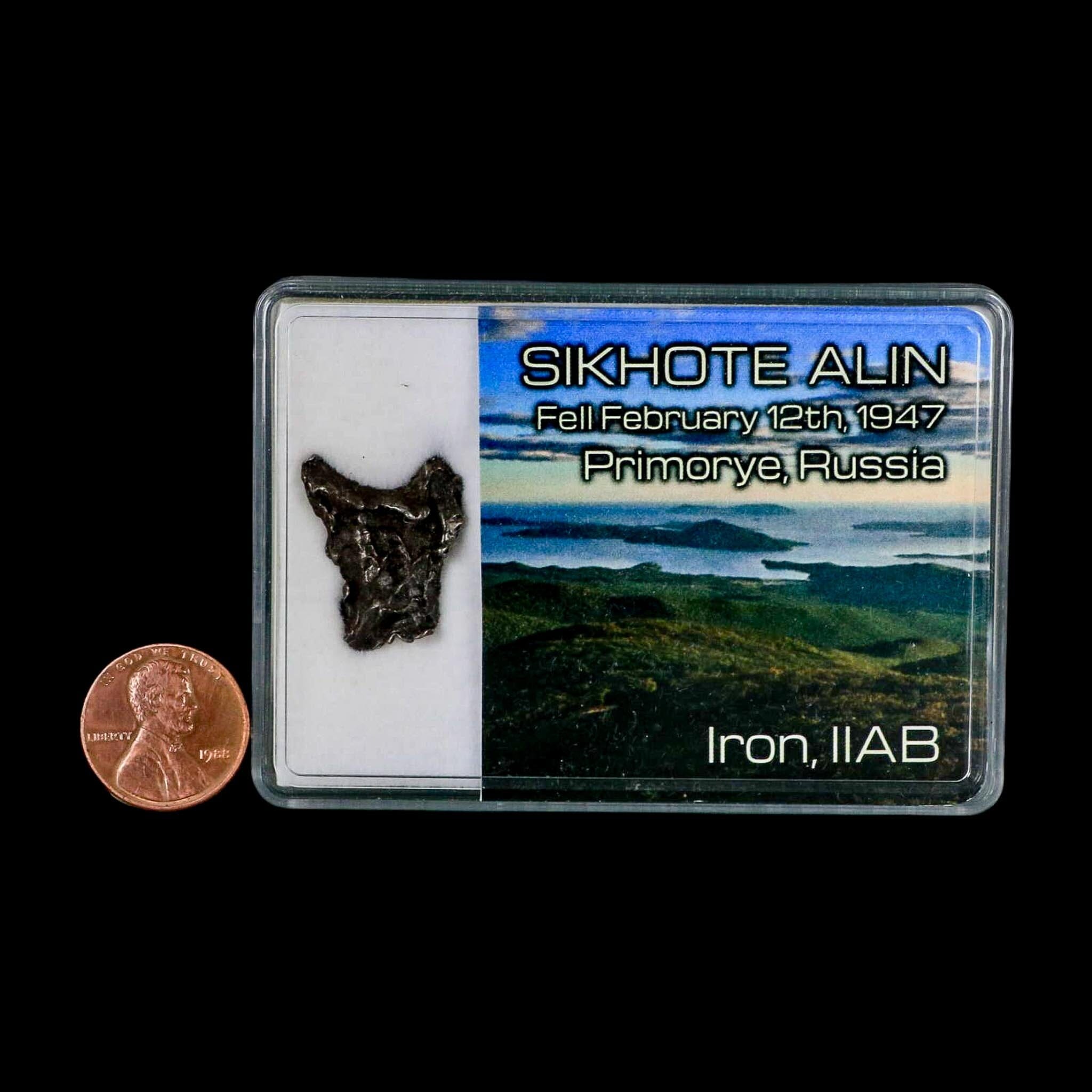 0.8" Sikhote Alin Meteorite Specimen Primorye Russia Meteorites 4.32 Grams Display - Fossil Age Minerals