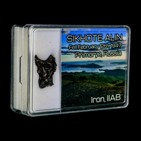 0.8" Sikhote Alin Meteorite Specimen Primorye Russia Meteorites 4.32 Grams Display - Fossil Age Minerals