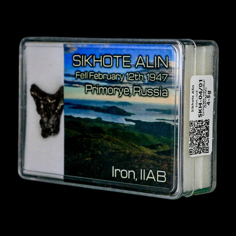 0.8" Sikhote Alin Meteorite Specimen Primorye Russia Meteorites 4.32 Grams Display - Fossil Age Minerals