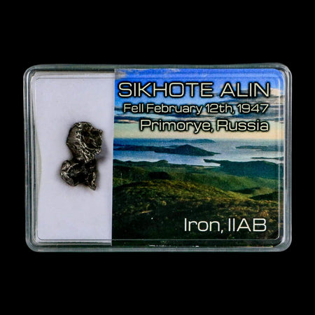 0.8" Sikhote Alin Meteorite Specimen Primorye Russia Meteorites 4.90 Grams Display